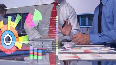 Business Graphs In Office  Stock-Footage 202131970
