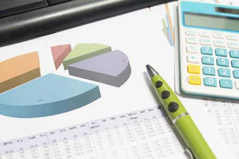 Business graphs Stock Photos
