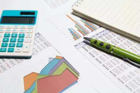 Business graphs Stock Photos