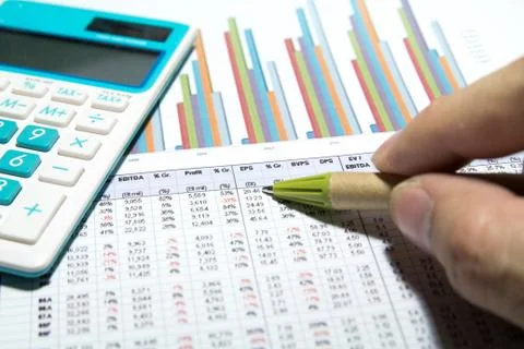 Business graphs Stock Photos