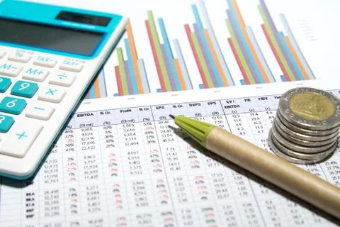 Business graphs Stock Photos