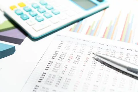 Business graphs Stock Photos