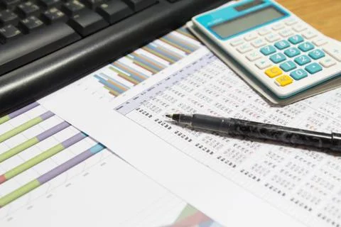 Business graphs Stock Photos