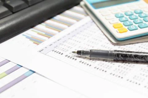 Business graphs Stock Photos