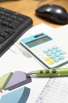 Business graphs Stock Photos