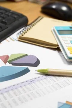 Business graphs Stock Photos
