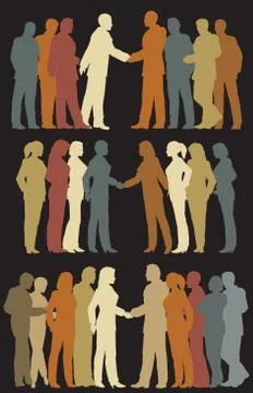 Business groups Stock Illustration