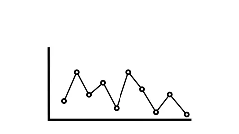 Business Grow Dot line Graph Animation. 4K resolution Stock Footage 317034946