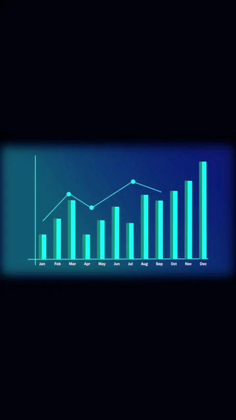 Business growth animated data visualization abstract clean minimalist verti.. Stock Footage 344284364