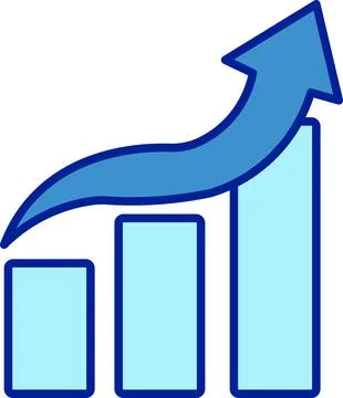 Business Growth Arrow Chart Stock Illustration