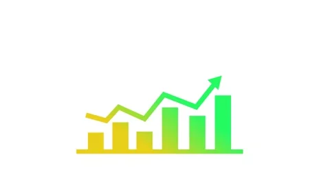 Business Growth Bar Chart Animation with Rising Revenue and Financial Succe.. Stock Footage 337012173
