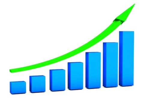Business Growth Chart Illustrazione stock