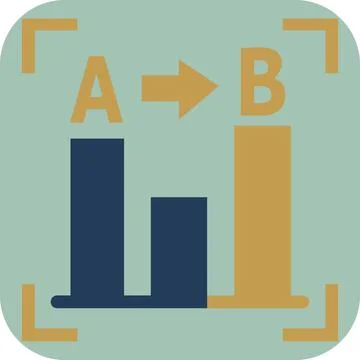 Business growth chart trend analysis icon Stock Illustration