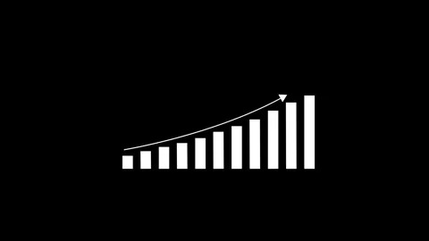 Business growth concept in graph chart showing marketing sales profit incre.. Stock Footage 293486388