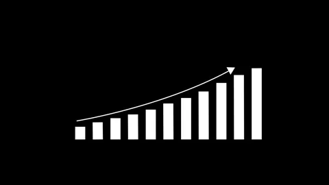 Business growth concept in graph chart showing marketing sales profit incre.. Stock Footage 293486389