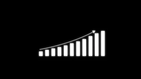 Business growth concept in graph chart showing marketing sales profit incre.. Stock Footage 293486395