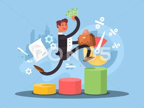 Business growth concept Stock Illustration