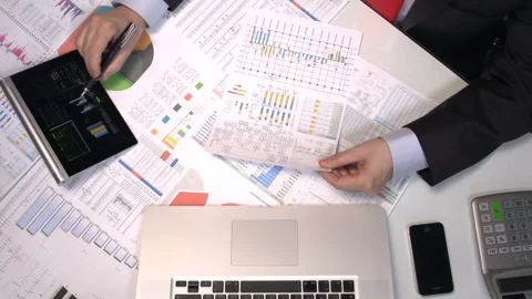 Business growth data analysis Stock Footage 210149361