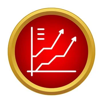 Business growth data chart indicating financial success 스톡 일러스트