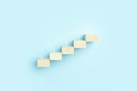 Business growth, development plan concept and business analytics background Stock Photos