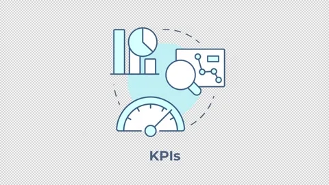 Business growth frameworks blue concept icons animation set Stock Footage 337937247