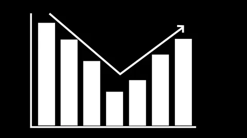 Business Growth Graph Animation Featuring a Bar Chart Depicting Consistent .. Stock Footage 317643697
