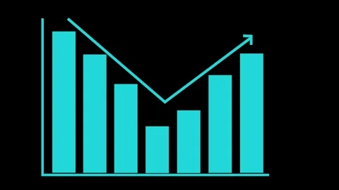 Business Growth Graph Animation Featuring a Bar Chart Depicting Consistent .. Stock Footage 317643724