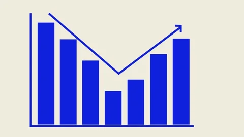 Business Growth Graph Animation Featuring a Bar Chart Depicting Consistent .. Stock Footage 317643744