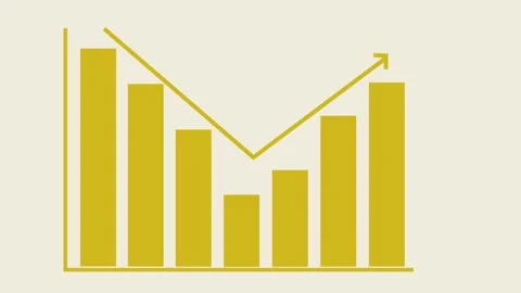 Business Growth Graph Animation Featuring a Bar Chart Depicting Consistent .. Stock Footage 317643757