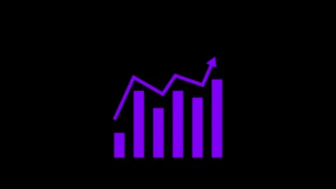 Business growth graph chart animation Video stock 260820104