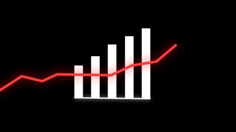 Business Growth graph Chart animation, Business growth statistic icon, Stock Footage 301874319