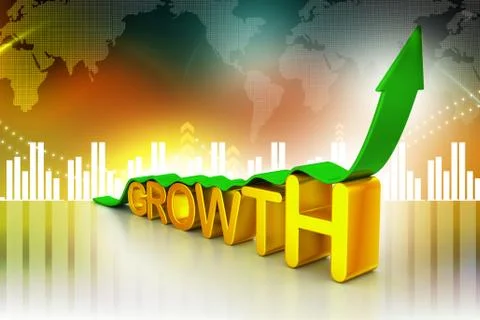 Business growth graph Stock Illustration