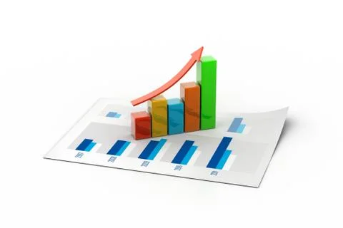 Business growth  graph Stock-Illustration