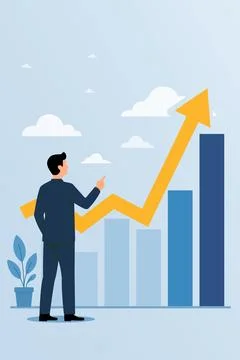 Business growth Stock Illustration