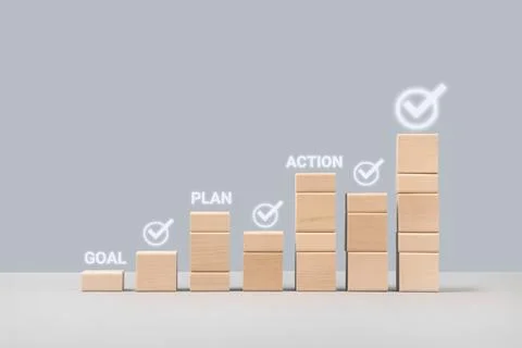 Business growth process Stock Photos