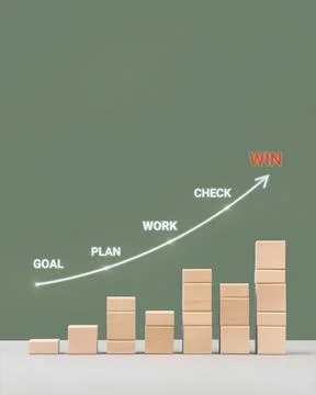 Business growth process 스톡 사진