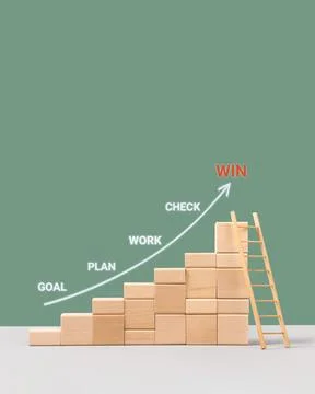 Business growth process 스톡 사진
