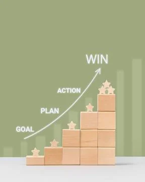 Business growth process 스톡 사진