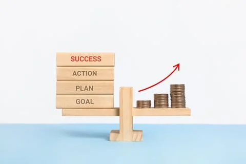 Business growth process 스톡 사진