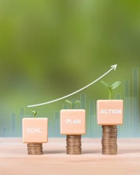 Business growth process 스톡 사진