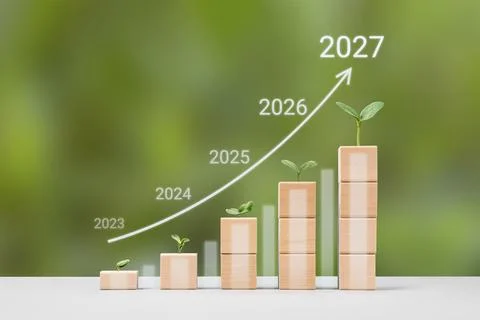 Business growth process 스톡 사진