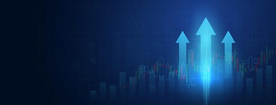 Business growth, progress in development, financial company statistics, high 库存插图