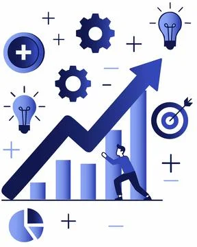 Business Growth Strategy Chart イラスト素材