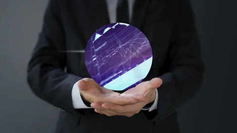 Business hand holding digital tablet, stock exchange rate, trading concept Stock Footage 310815577