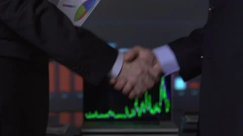 Business hand shake Video stock 210559267