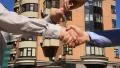 Business handshake and giving the keys HD Footage