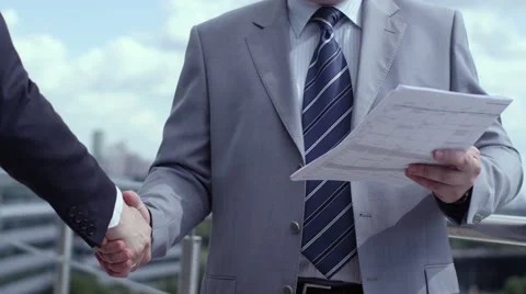 Business handshake Stock Footage 54545404