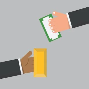 Business handshake Stock Illustration