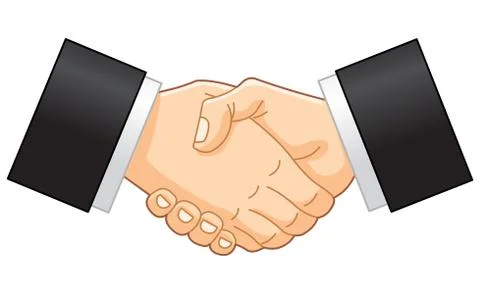Business handshake Stock Illustration
