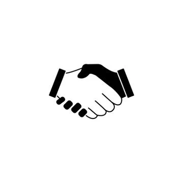 Business handshake solid icon, deal agreement イラスト素材